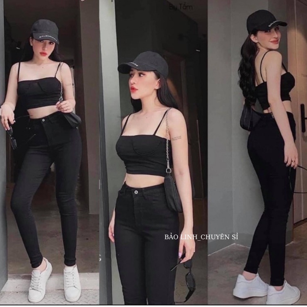 Quần Jean Bigsize Nữ Lưng Cao Bảo Linh Co Giãn 4 Chiều, Quần Bò Skinny Tôn Dáng M76