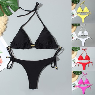 Bikini Màu Trơn Gợi Cảm Dành Cho Nữ