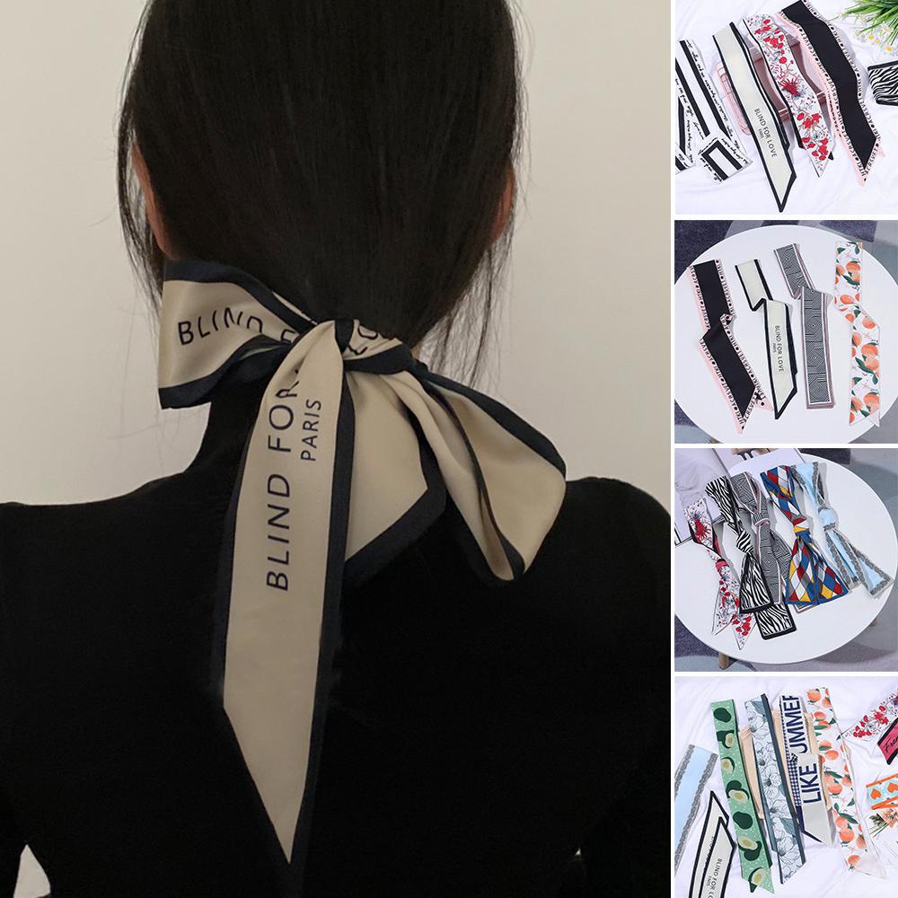 EUTUS Dây Cột Tóc Ruy Băng Họa Tiết Hoa Phong Cách Bohemian