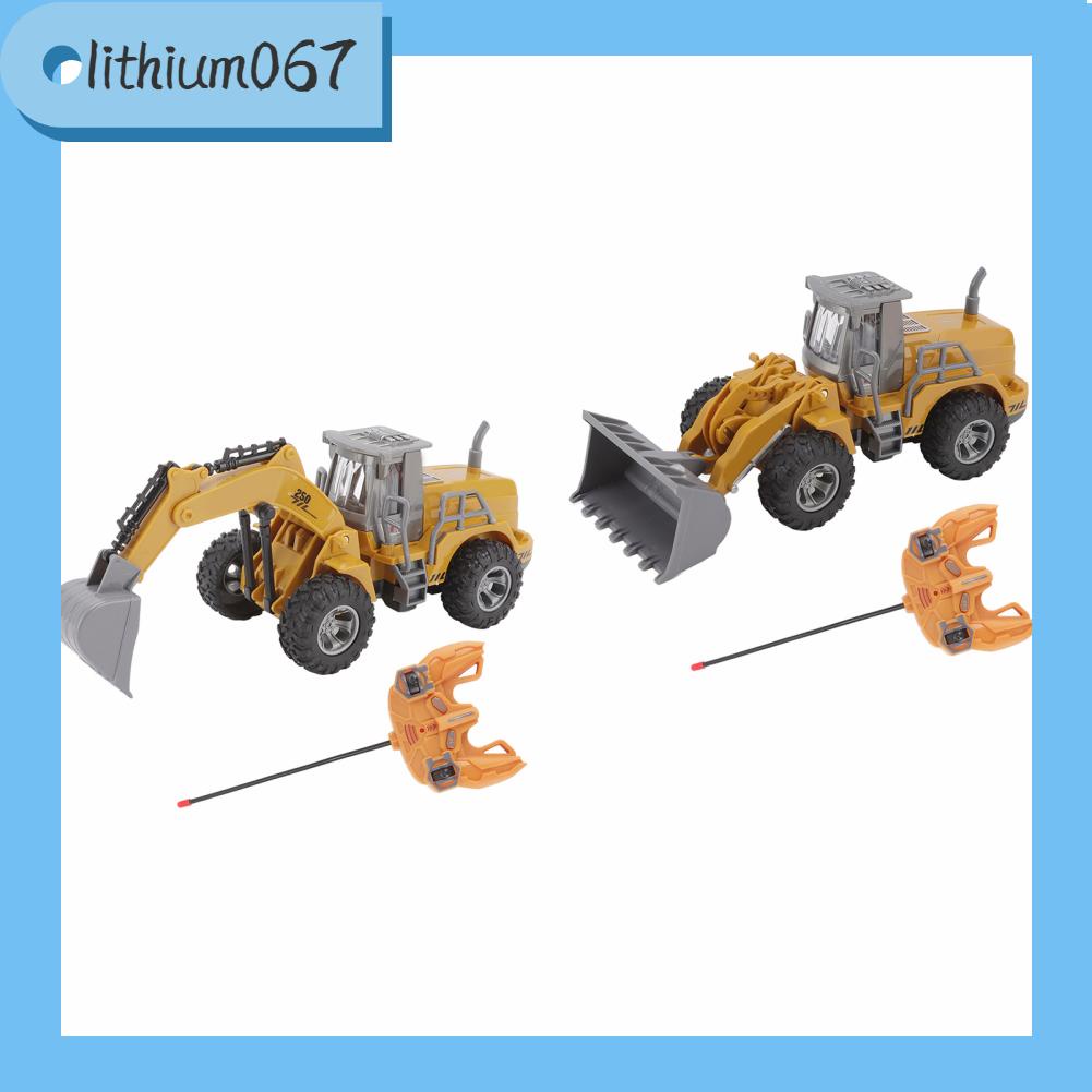 Lithium067 Lithium067 Máy xúc điều khiển từ xa 1:30 Điều linh hoạt giống như thật Chuyển tiếp Đảo ngược Trái phải đào RC cho trẻ em trên 3 tuổi
