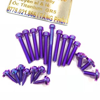 Combo 2 trong 1 bao gồm 13 con ốc lốc máy + 7 con ốc bô e cho dòng xe Vario 2018 2019