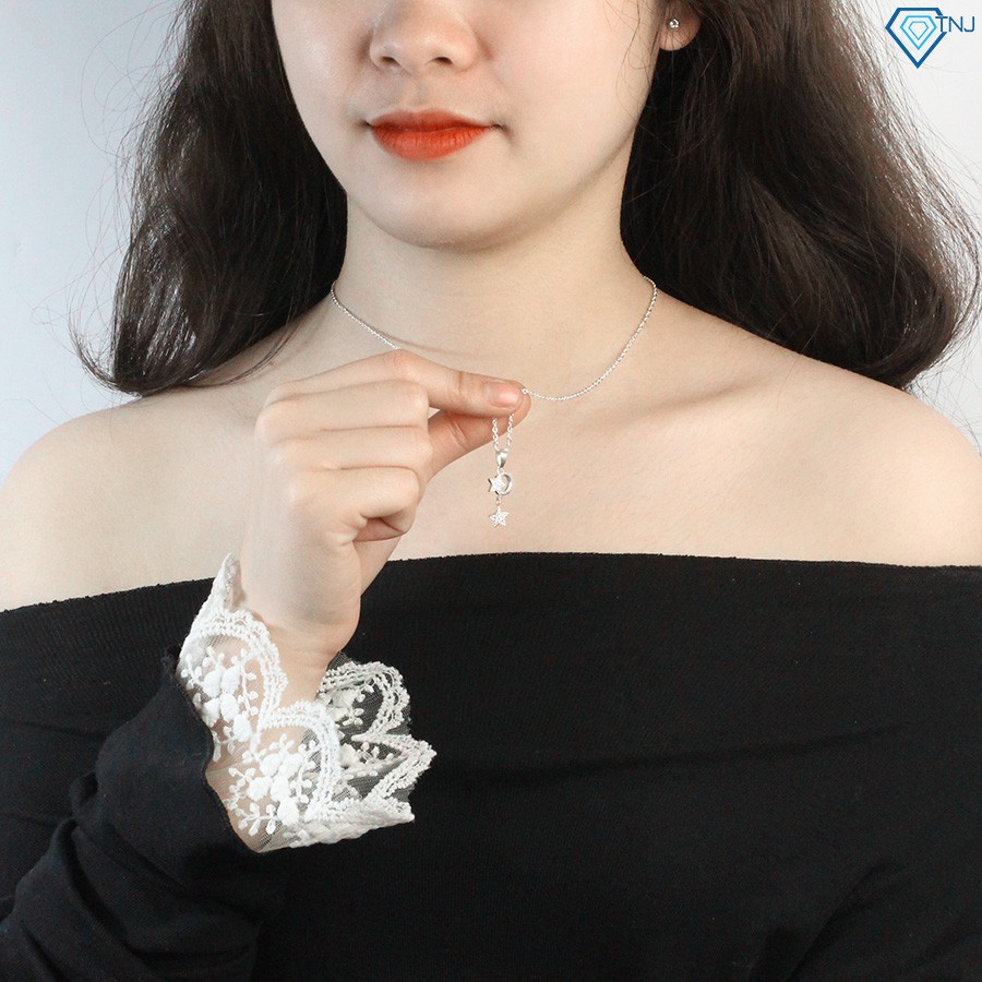Dây chuyền nữ bạc 925 mặt trăng sao đẹp DCN0111 Trang Sức TNJ