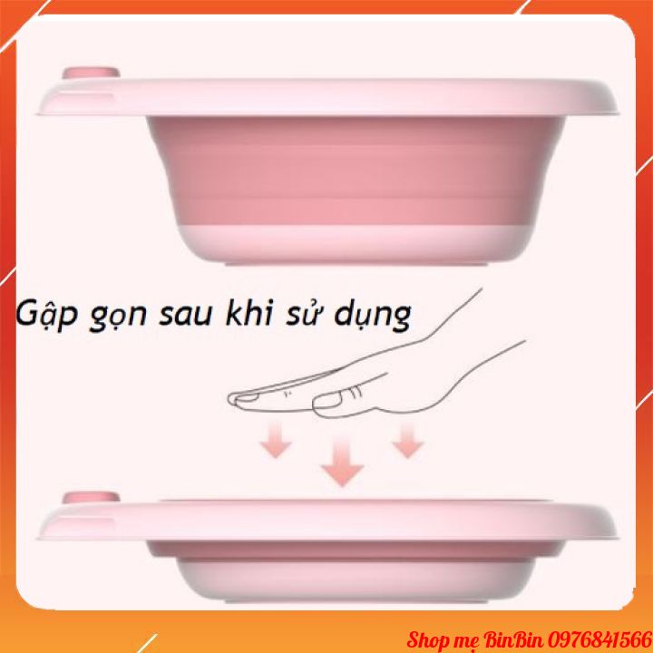Chậu rửa mặt gấp gọn cho bé siêu tiện lợi