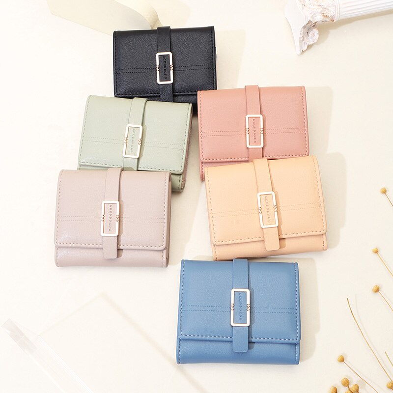 Ví đựng thẻ tiền xu dáng ngắn thời trang dành cho nữ