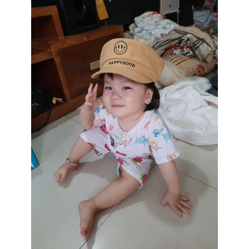 NÓN KẾT VUÔNG CHO BÉ NÓN LƯỚI TRAI CHO BÉ 2 đến 4 tuổi