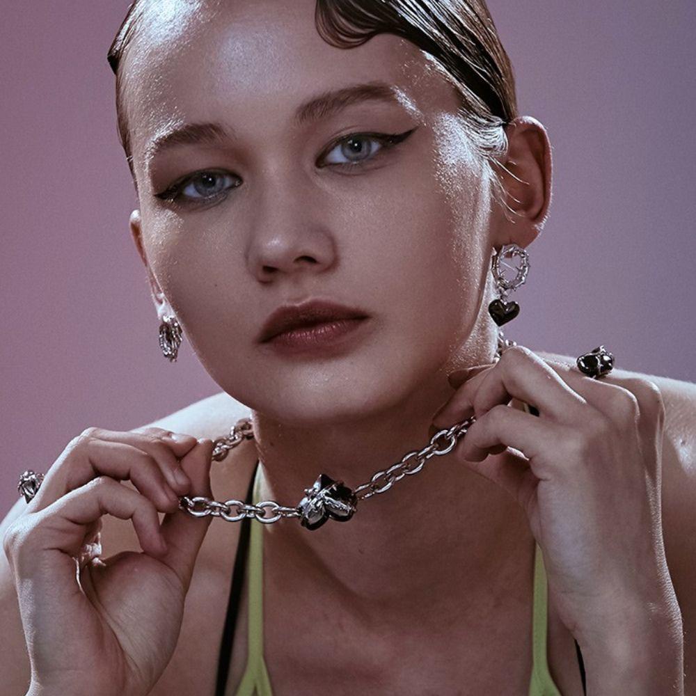 Vòng Cổ Choker Mặt Trái Tim Phong Cách Gothic Thời Trang Cho Nữ