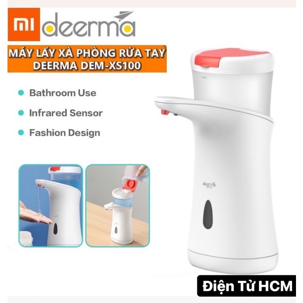 Máy rửa tay Xiaomi Deerma lấy xà bông Tự Động DEM-XS100 cảm ứng tiệm cận Xiaomi Youpin - chính hãng