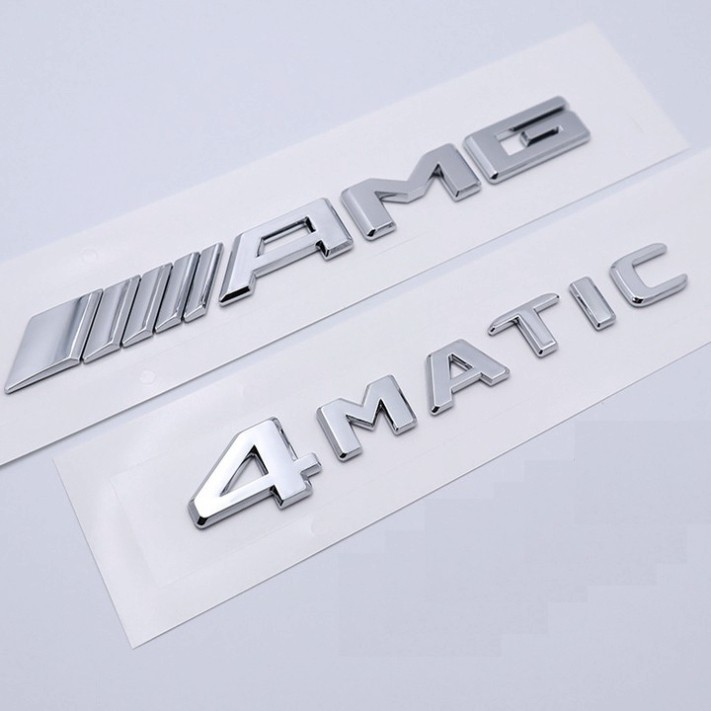 Sản Phẩm Decal 3D nhựa chữ nổi dán xe đuôi ô tô, xe hơi AMG .