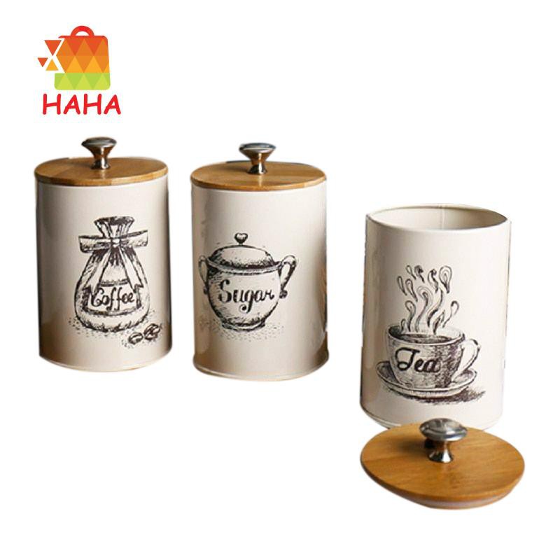 3Pcs/Set Storage Tanks Kitchen Utensils Multifunction Tea Coffee#HAVN