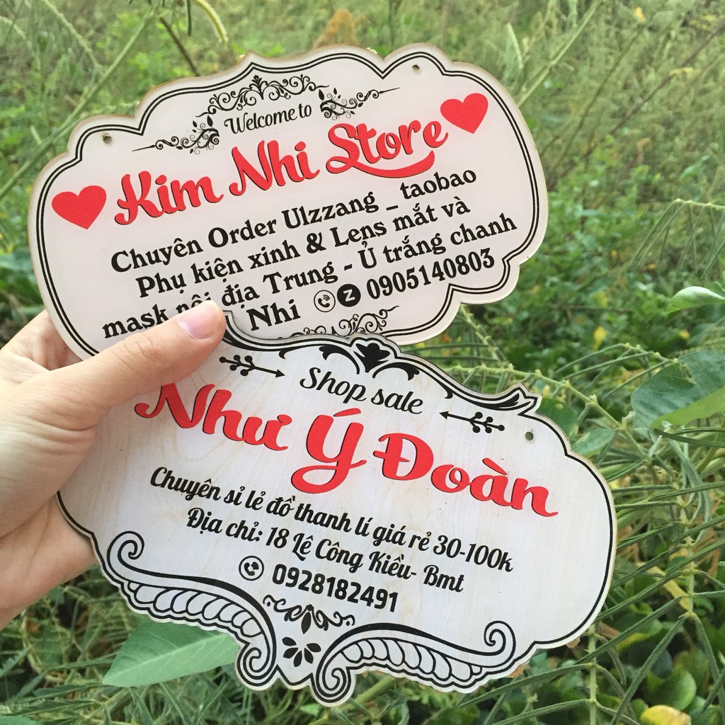 Bảng hiệu thiết kế theo yêu cầu - Free thiết kế