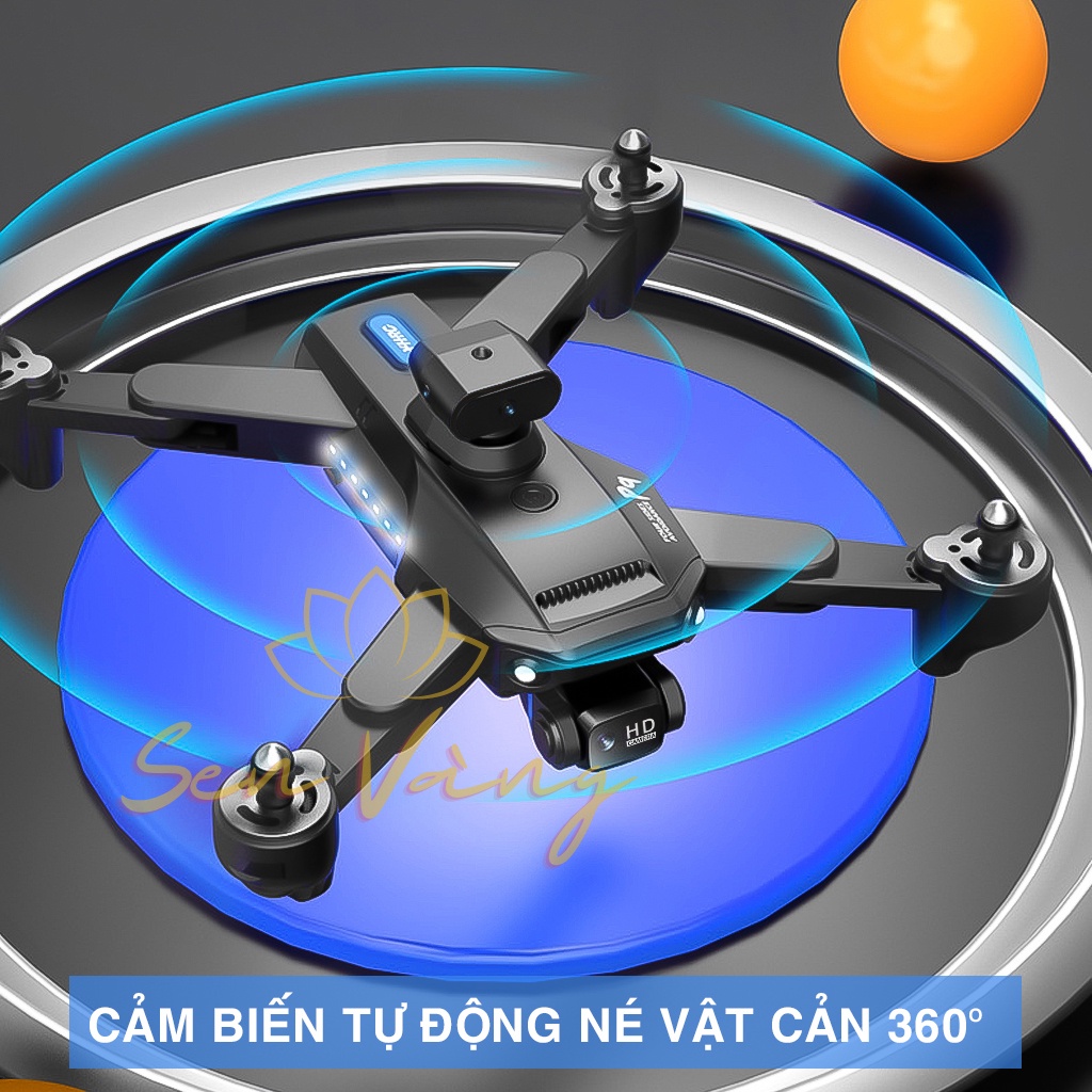 Flycam P9 pro có trang bị cảm biến Pin 2500mAh bay 30 liên tục Động cơ không chổi than Camera 4K chống rung Wifi 5G
