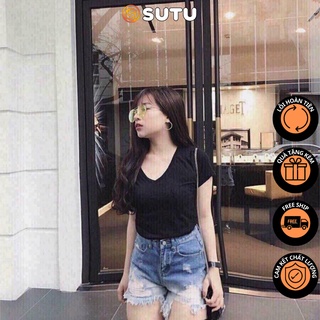 🌹free ship 🌹áo thun nữ cổ tim