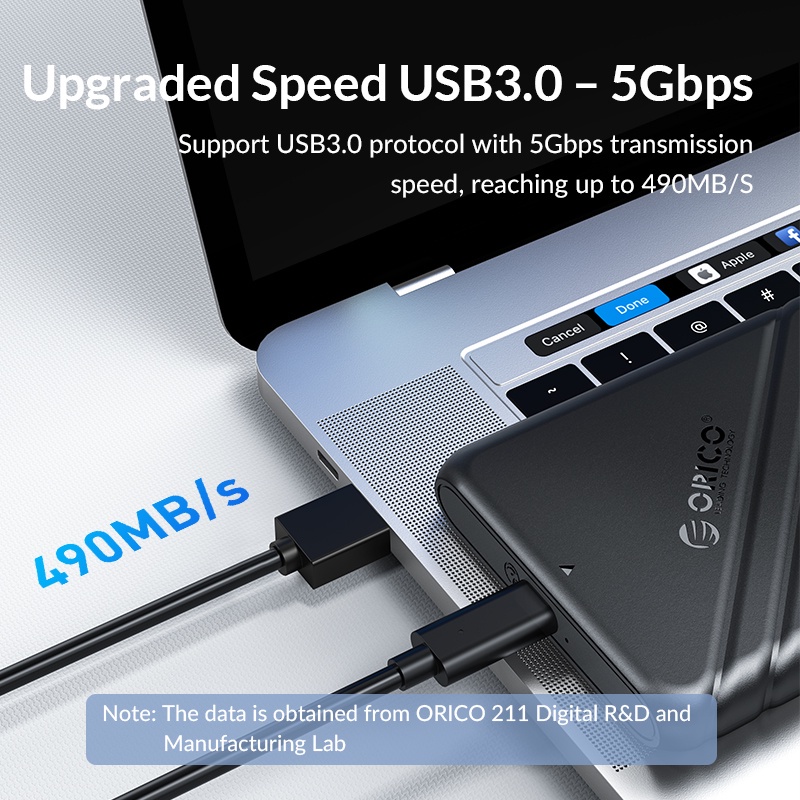 Hộp Đựng Ổ Cứng Chuyển Đổi HDD SSD Sata Sang USB 3.0 5Gbps 4TB SSD HHD 2.5 inch Orico 25PW1 - hàng chính hãng