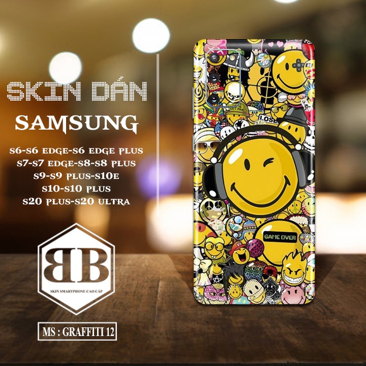 Dán Skin điện thoại SamSung s6 s6 edge s6 edge plus s7 s7 edge s8 s8 plus s9 s9 plus s10 s10 plus s10e s20 plus s20ultra