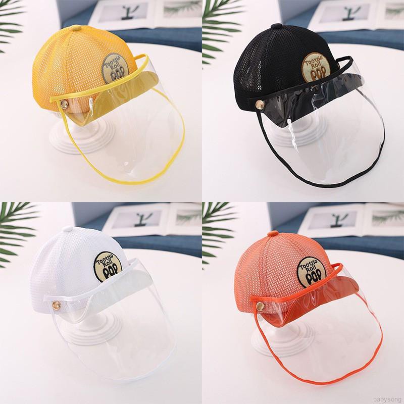 Mũ Lưỡi Trai Có Tấm Lưới Bảo Vệ Chống Giọt Bắn Dành Cho Trẻ Em