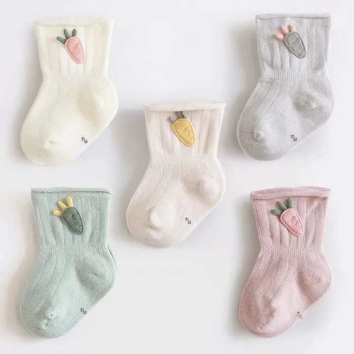 Vớ Ống Rộng Thoáng Khí Dễ Thương Dành Cho Bé 0-3 Tuổi