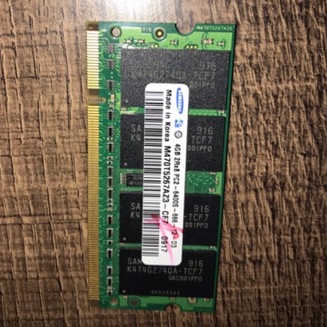 Ram laptop DDR2 4gb PC2-6400s bus 800mhz