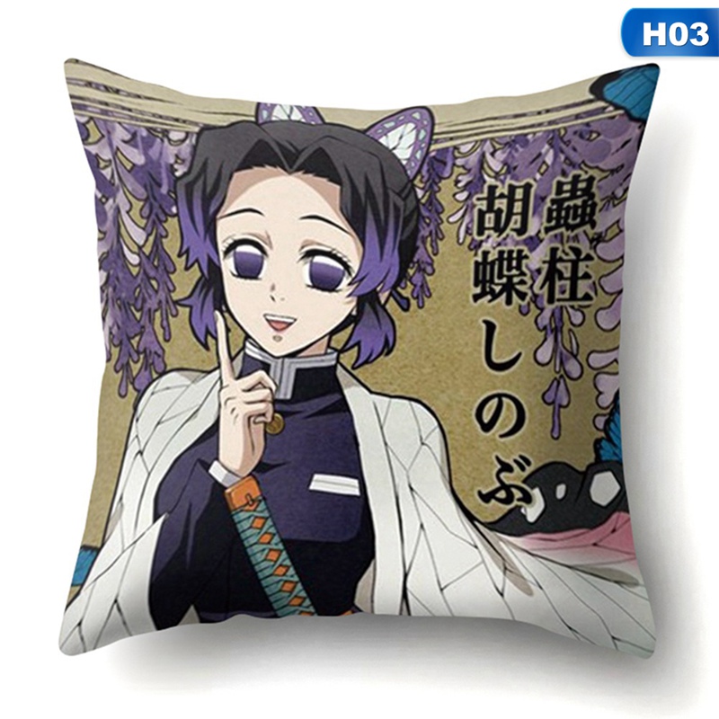 Vỏ Gối In Họa Tiết Hoạt Hình Demon Slayer: Kimetsu No Yaiba Độc Đáo