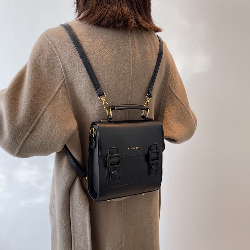 BALO MINI THỜI TRANG NỮ BALO DA TÚI ĐEO CHÉO XINH XẮN DỄ MIX ĐỒ MÀU TRƠN CÁ TÍNH BLN47H157