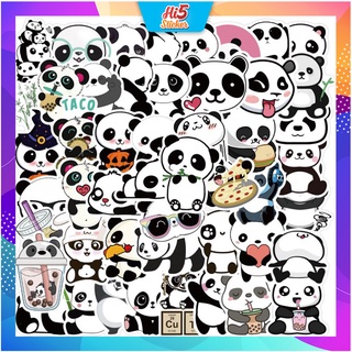 Sticker hình dán trang trí bộ sưu tập gấu trúc ms#238