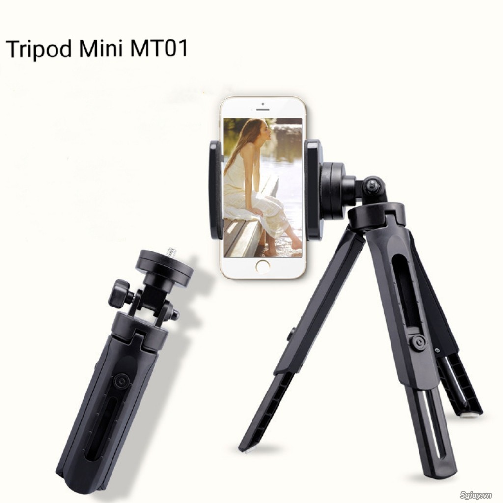 Chân Kẹp Điện Thoại Tripod Mini 3 chân (Kèm Đầu Kẹp)