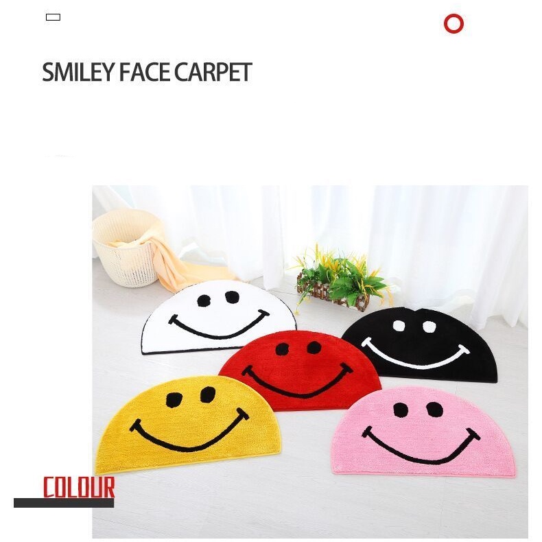 Thảm Chùi Chân Chống Trượt Thấm Hút Tốt Hình Bán Nguyệt