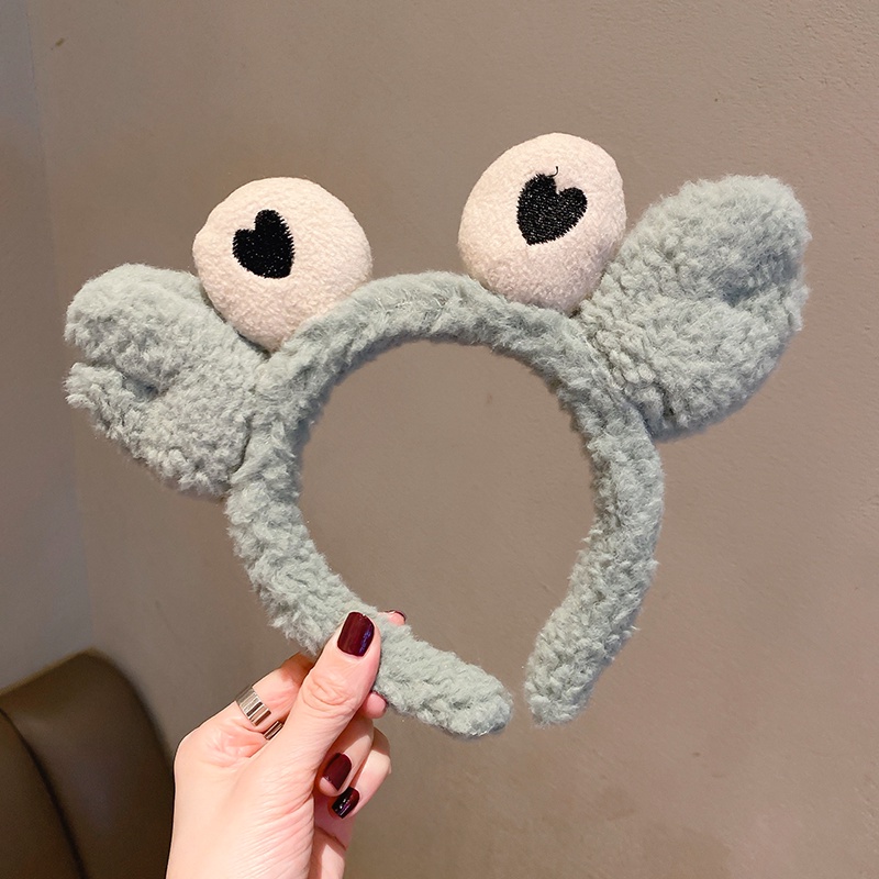 Bờm rửa mặt băng đô cài tóc hình cua cute dễ thương BT16
