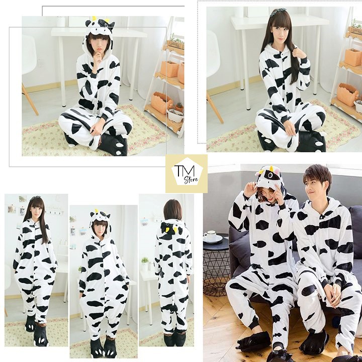 Đồ Bộ Đổi Bò Sữa, Đồ Đôi Hoodie Unisex, TM Store