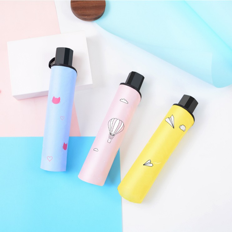 Ô Dù Ulzzang Hàn Quốc Chống Tia UV 3 màu - Rẻ Vô Địch