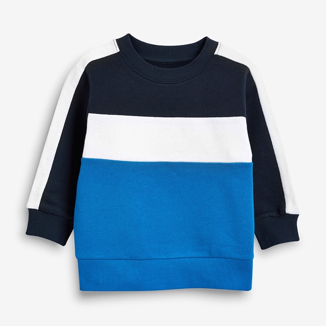 Bộ nỉ bông Little Maven xanh cô ban 2-7Y