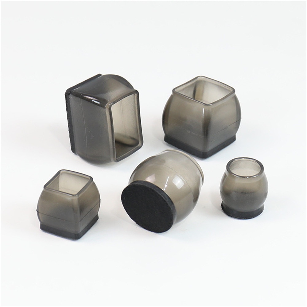 Set 4 Miếng Bọc Chân Ghế Trong Suốt Giảm Tiếng Ồn Chống Trượt