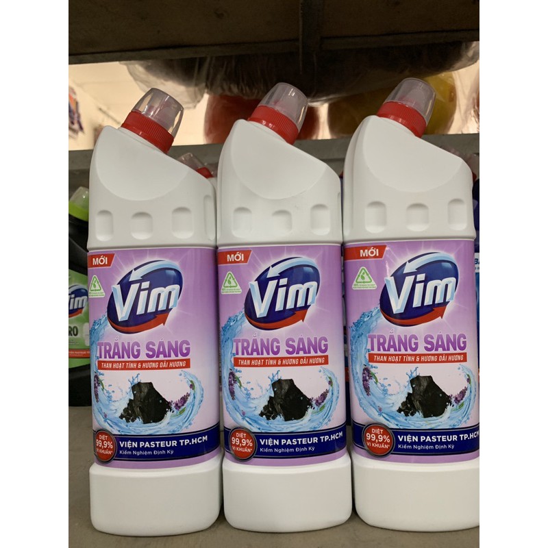 Gel Tẩy rửa Bồn cầu và Nhà tắm Vim Trắng Sáng Hương 880ml