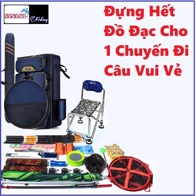 Túi Đựng Cần và phụ kiện, Balo dung tích lớn đựng ghế câu đài,túi đựng rọng  câu  yinyunfe