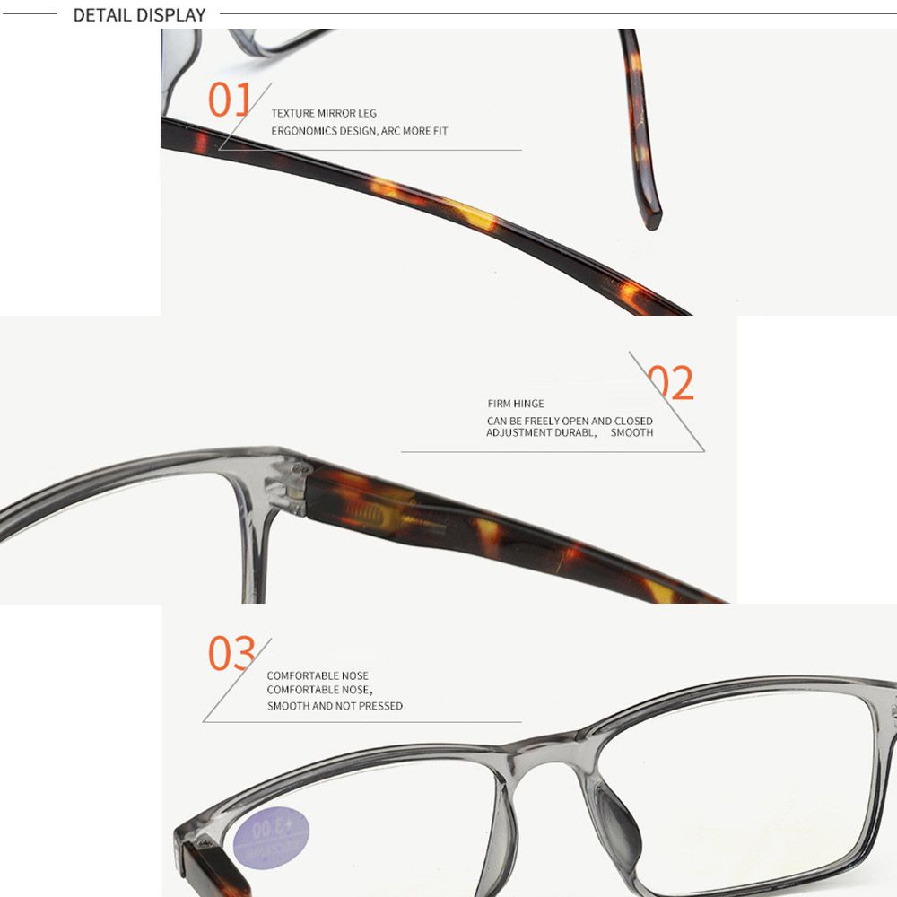 Okdeals Kính Đọc Sách Gọng PC Siêu Nhẹ Chống Tia Sáng Xanh Thời Trang Nhiều Màu Cho Nam Và Nữ