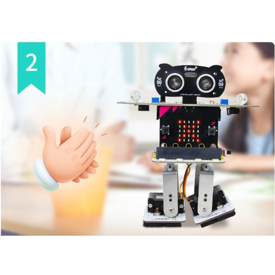 bit lập trình robot bảng mở rộng microbit điều khiển từ xa bộ sản xuất giáo dục xe thông minh tự làm