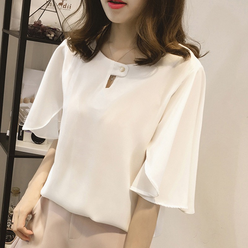 Áo Chiffon Nữ Tay Lửng Ống Loe | BigBuy360 - bigbuy360.vn