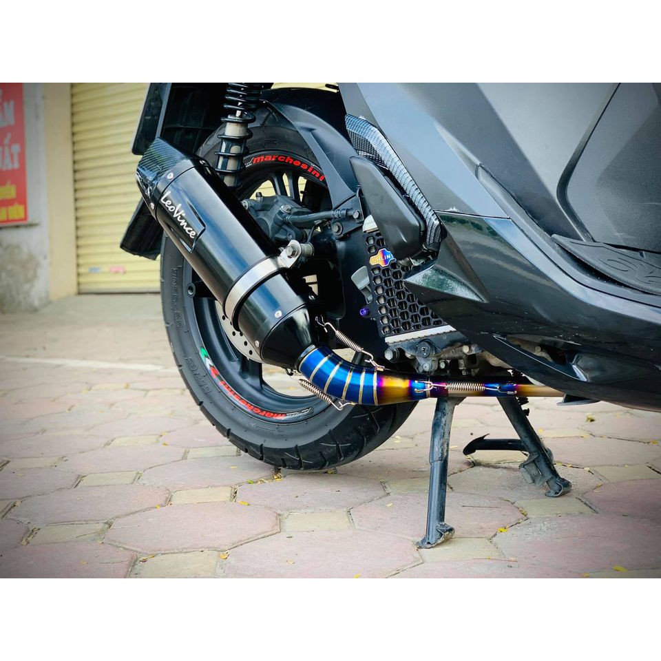 Cổ pô titan Sh 125, 150, 160, 350i  AB 125, 150, 160 , Vario 125, 150, 160