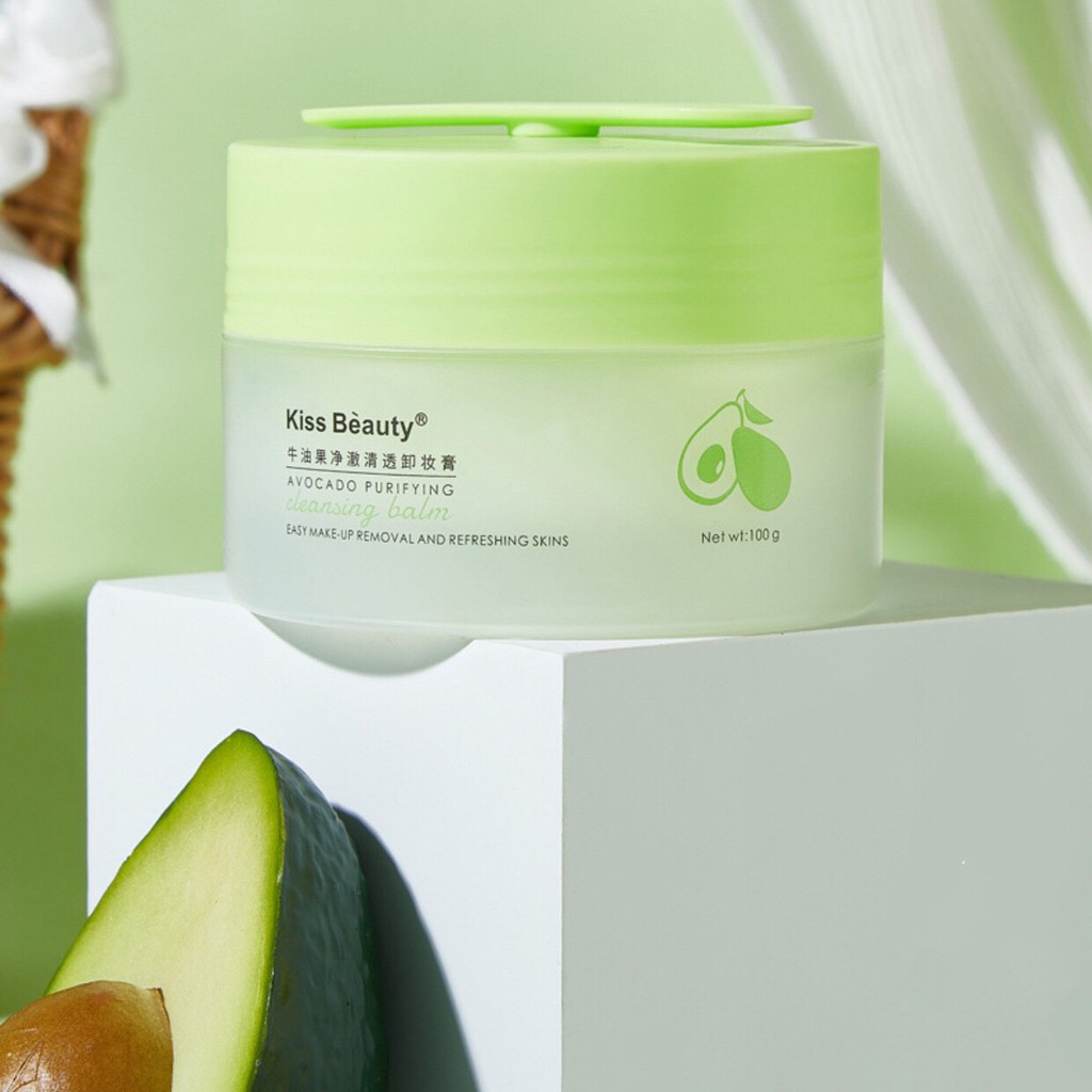 Sáp tẩy trang quả bơ KISS BEAUTY Avocado Purifying Cleansing Balm làm sạch sâu dịu nhẹ dưỡng ẩm sáng da KISS17 | BigBuy360 - bigbuy360.vn
