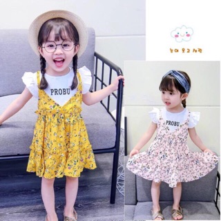 Sét yếm voan cho bé gái