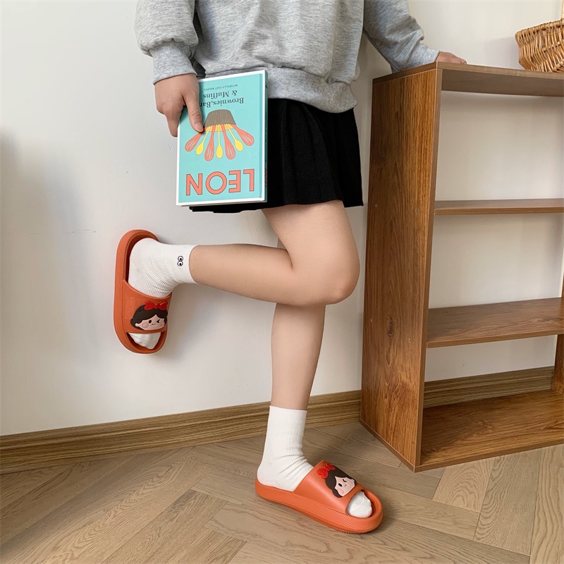 JY409-C3 CÔNG CHÚA Dép bánh mì nữ dễ thương CÔ GÁI giá rẻ đi trong nhà đế mềm nhẹ chân thoải mái khi vận động