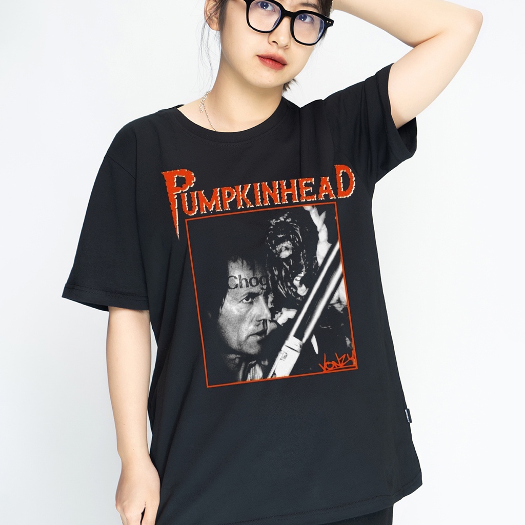 ZcbN /Áo thun Pumpkinhead phim kinh dị wright Vintage tay ngắn cổ tròn form rộng phong cách âu mỹ retro cotton!