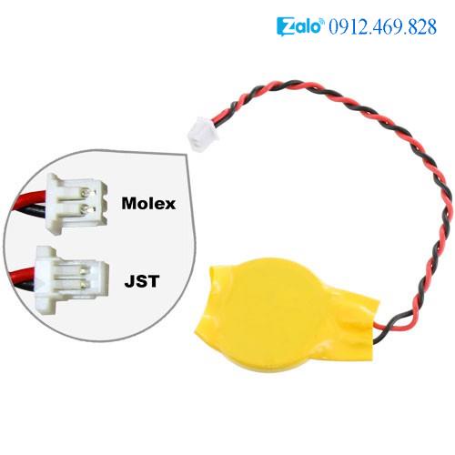 Pin CMOS laptop dây 2 pin  thay thế cho laptop Dell HP Sony Asus Acer Toshiba Lenovo...