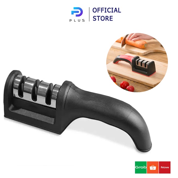 Dụng Cụ Mài Dao Kéo 3 Rãnh Chất Liệu Thép Không Gỉ Cao Cấp Với 3 Chế Độ Mài Tiện Lợi