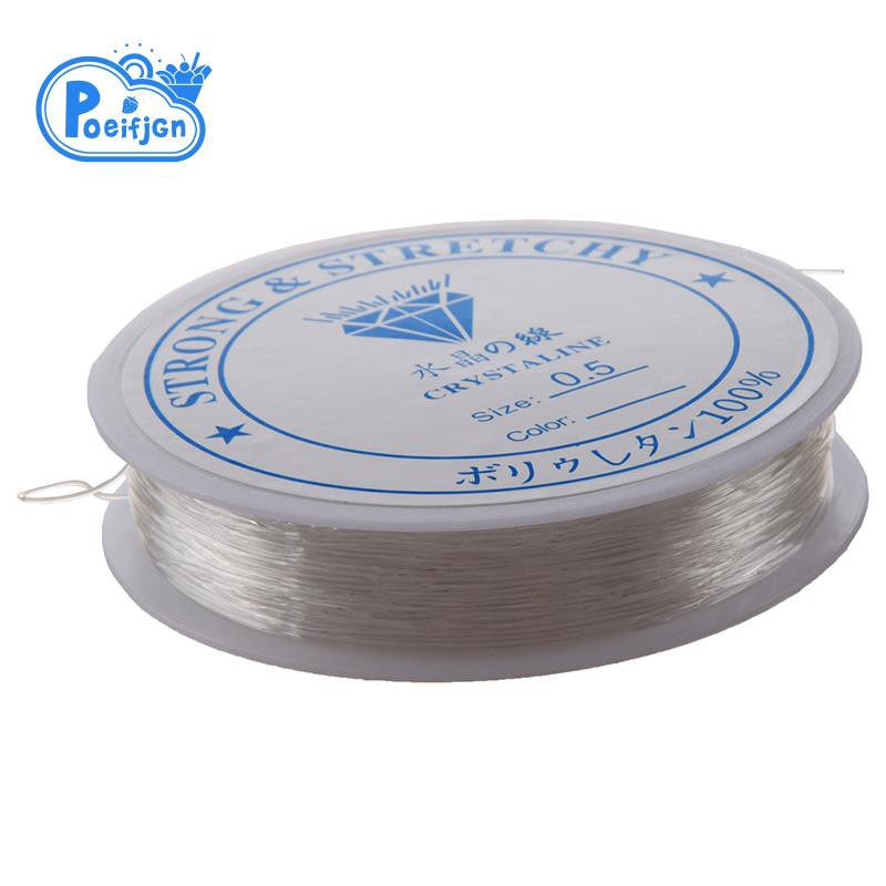 20 Meters Spool of Crystal Clear Strong Beading Thread Cord Wire Jewellery Making Stringing Necklaces Bracelets 0.5mm