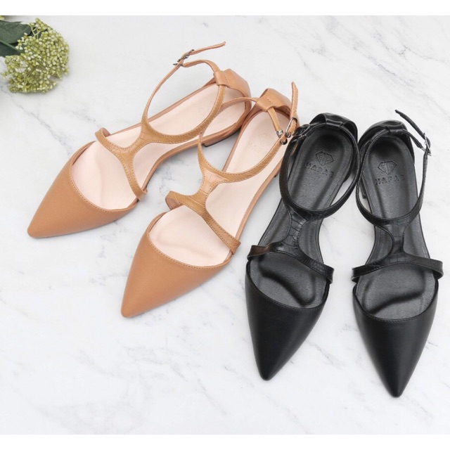 XẢ KHO SALE RẺ VÔ ĐỊCH Giày bệt nữ Sandal mũi nhọn quai hậu hàng cai cấp da mịn đẹp mẫu mới nhất