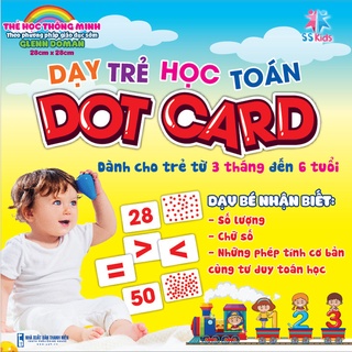 Bộ thẻ học thông minh Dotcard dạy trẻ học toán kích thước 21x21 cm - Flashcard cho bé