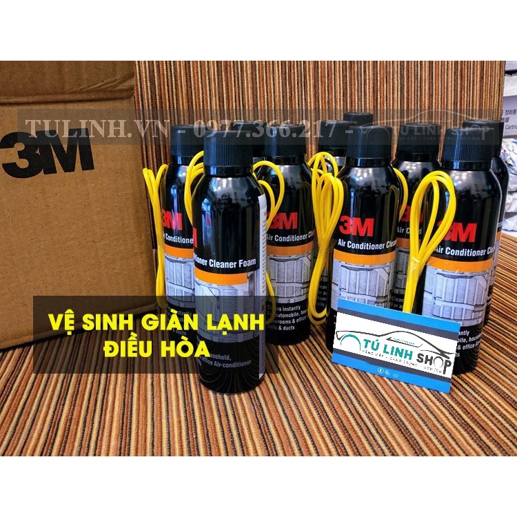 Chai vệ vinh hệ thống điều hòa Ô Tô 3M Air Conditioner Cleaner Foam