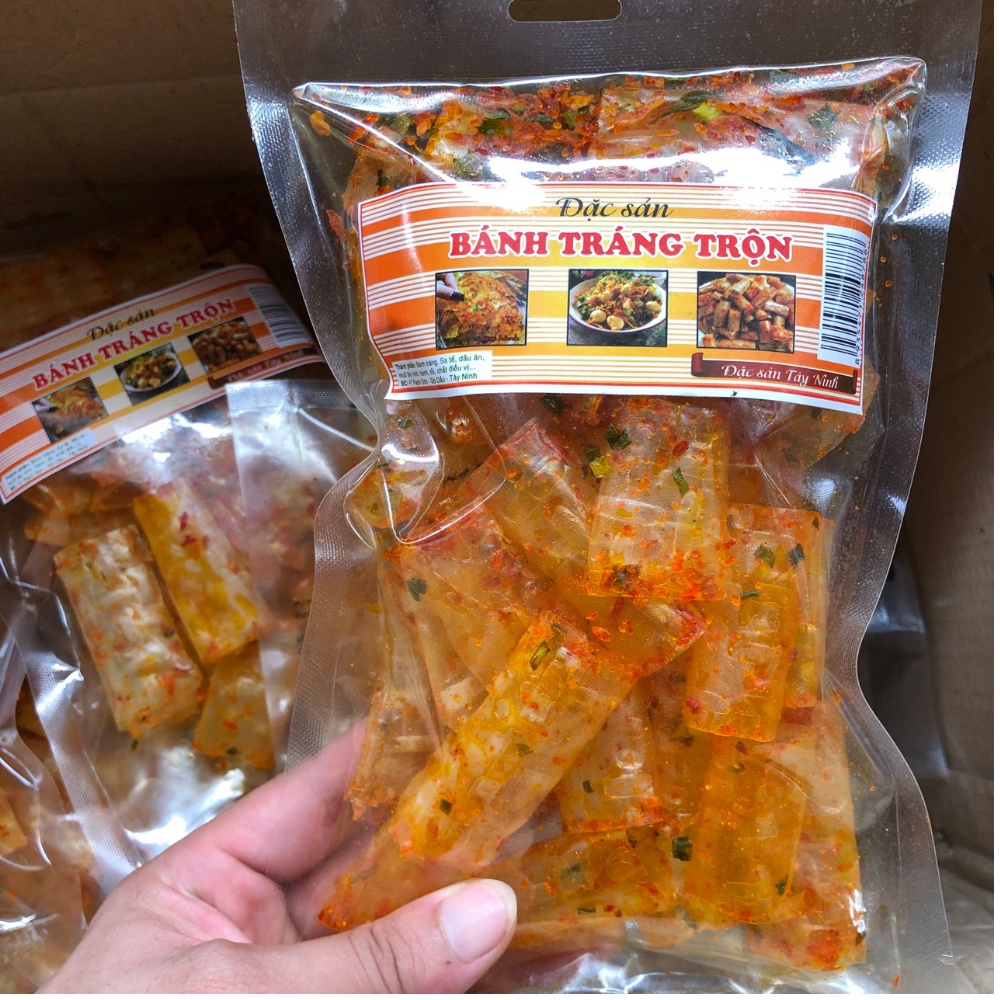 Bánh tráng trộn Tây Ninh Đặc Sản Tây Ninh, giòn đồ ăn vặt cho giới trẻ Sài Thành vệ sinh an toàn thực phẩm DiHu