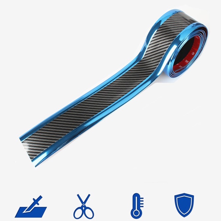 Cuộn cacbon 5D dán cốp, dán bước chân chống xước xe ô tô: Rộng 5cm và dài 2,5m (HÀNG LOẠI 1)
