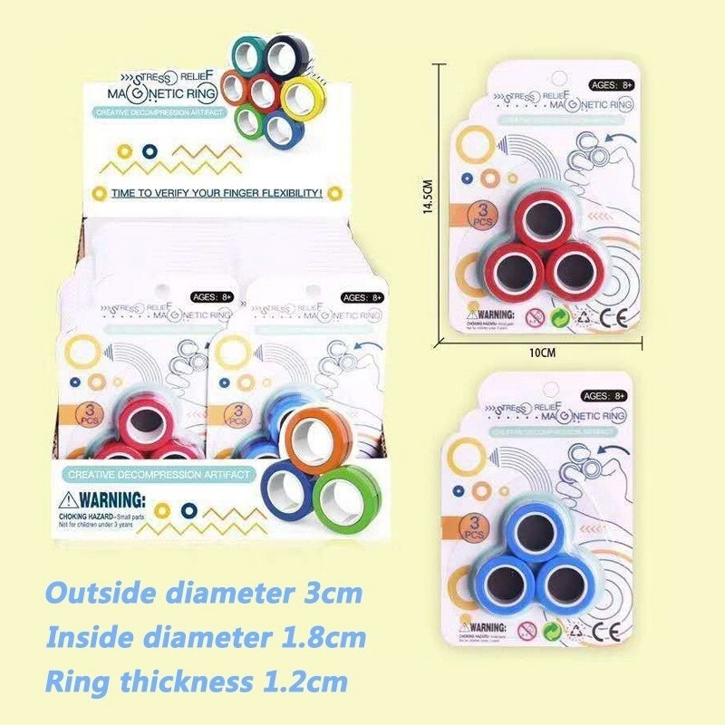 Con Quay Đồ Chơi Spinner Bằng Nam Châm, Giúp Giảm Stress